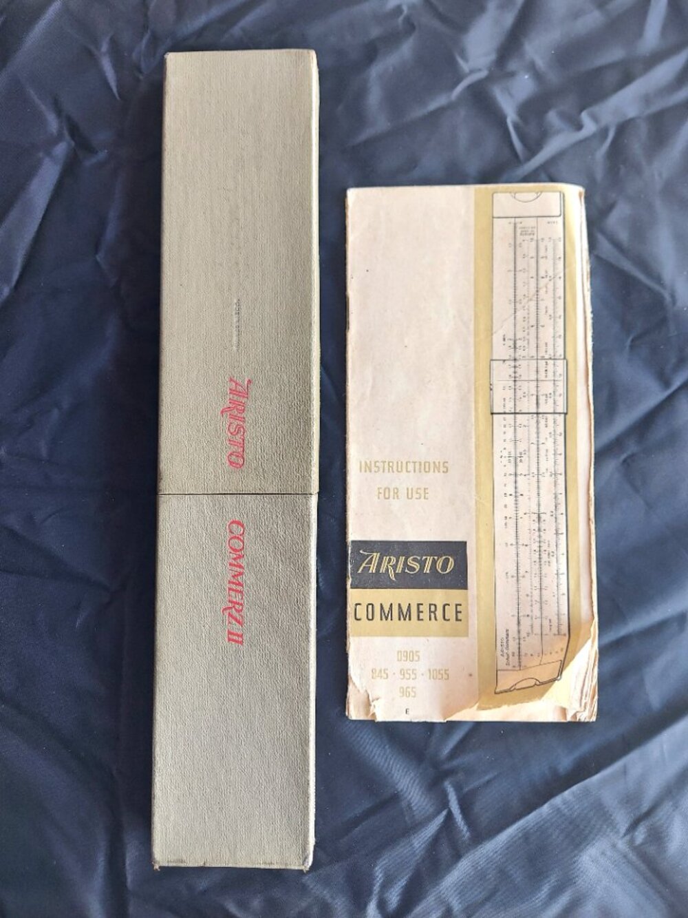 Vintage Aristo Commerz II Slide Rule Original Box & Instruction book